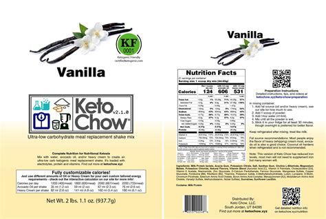 ketochow|Nutrition And Ingredients